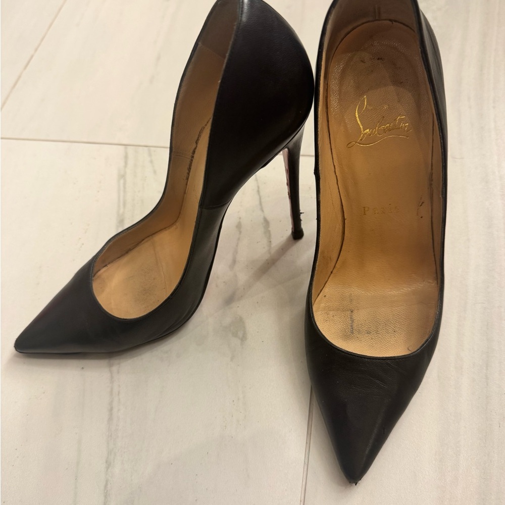 Christian Louboutin So Kate 120mm black leather heel